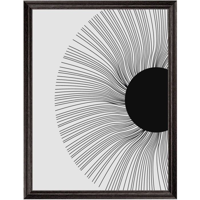 Marco de madera Walther Ilo 30x40 cm cristal acrílico negro