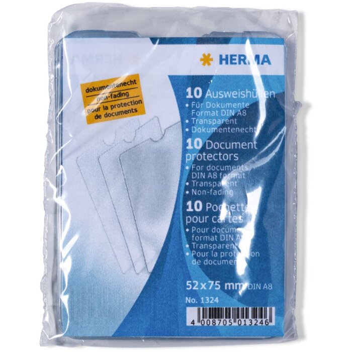 HERMA 1324 Tarjetero 52x75 mm Documentos DIN A8