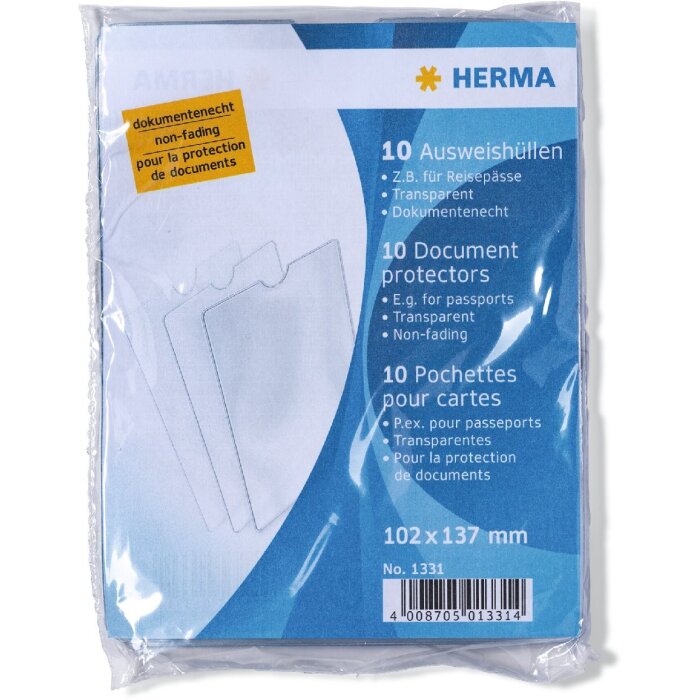 HERMA 1331 Fundas para pasaporte 102x137 mm Transparente