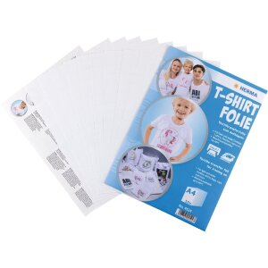 HERMA 4524 Película de transferencia para camisetas A4 para textiles claros 10 hojas