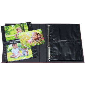 HERMA 7718 Fundas fotográficas Fotophan 13x18 cm apaisadas negro 250 fundas