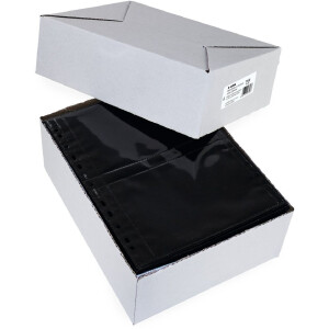 HERMA 7718 Fundas fotográficas Fotophan 13x18 cm apaisadas negro 250 fundas