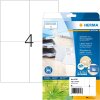 HERMA 10706 Etiquetas papel reciclado A4 105x148mm blanco permanente