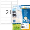 HERMA 10727 Etiquetas de papel reciclado A4 63,5x38,1 mm blanco adhesivo permanente