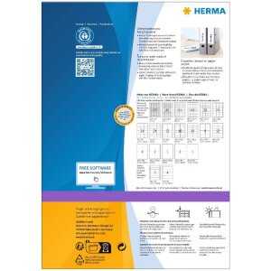 HERMA 10739 Etiquetas A4 192x38mm blanco permanente para...