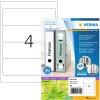 HERMA 10740 Etiquetas A4 192x61mm papel reciclado permanente blanco