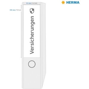 HERMA 10746 Etiquetas A4 192x61mm papel reciclado permanente blanco
