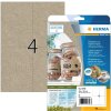 HERMA 10756 Etiquetas Papel Silphie A4 105 x 148 mm marrón natural permanente