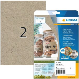 HERMA 10757 Etiquetas Silphie papel A4 210x148mm...