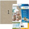 HERMA 10758 Etiquetas Papel Silphie A4 210 x 297 mm marrón natural permanente