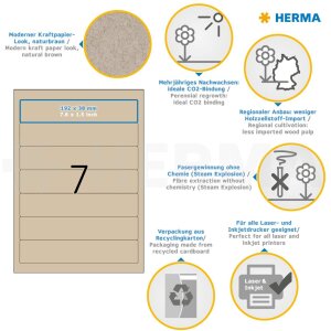 HERMA 10759 Etiquetas para carpetas A4 192x38mm papel...