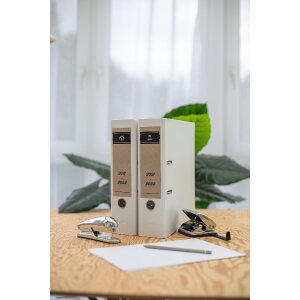 HERMA 10759 Etiquetas para carpetas A4 192x38mm papel Silphie marrón natural 20 hojas
