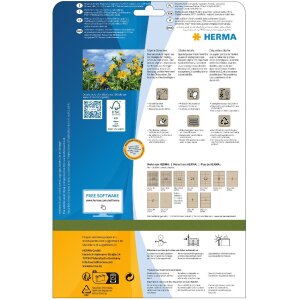 HERMA 10760 Etiquetas para carpetas 192 x 61 mm...