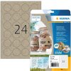 HERMA 10761 Etiquetas Papel Silphie A4 Ø 40 mm marrón natural permanente