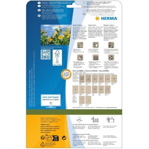 HERMA 10763 Etiquetas Papel siliconado A4 oval...