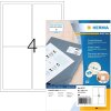 HERMA 10777 Etiquetas inkjet A4 96x139,7 mm blanco permanente 320 unid.