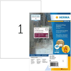 HERMA 10784 Etiquetas de lámina resistente a la...