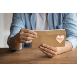 HERMA 10790 PREMIUM etiquetas corazón A4, Ø 35 mm, blancas, adhesivo permanente