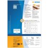 HERMA 10792 Etiquetas intemperie A4 66x33,8 mm blanco adhesivo fuerte