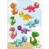 HERMA 15486 Pegatina Mágica Pequeños Dinos Juego de láminas de purpurina