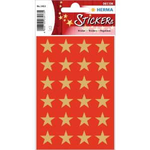 HERMA 15500 Set de adhesivos decorativos poinsettias oro