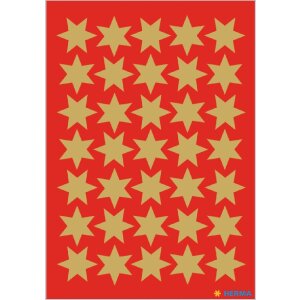 HERMA 15500 Set de adhesivos decorativos poinsettias oro