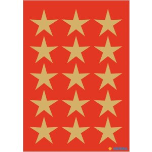 HERMA 15500 Set de adhesivos decorativos poinsettias oro