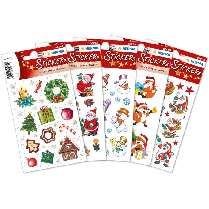 HERMA 15502 Adhesivos decorativos motivos navideños juego de colores