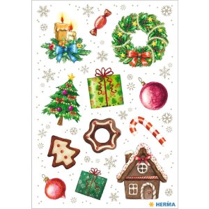 HERMA 15502 Adhesivos decorativos motivos navideños juego de colores