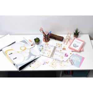 HERMA 15534 Creative Sticker Corazones Oro Plata Loving Design Set
