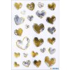 HERMA 15534 Creative Sticker Corazones Oro Plata Loving Design Set
