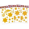 HERMA 15545 Set de pegatinas para ventanas Estrellas de Navidad doradas 44 piezas