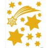 HERMA 15545 Set de pegatinas para ventanas Estrellas de Navidad doradas 44 piezas