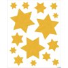 HERMA 15545 Set de pegatinas para ventanas Estrellas de Navidad doradas 44 piezas