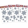 HERMA 15547 Set de pegatinas para ventanas Navidad estrellas plata 45 piezas