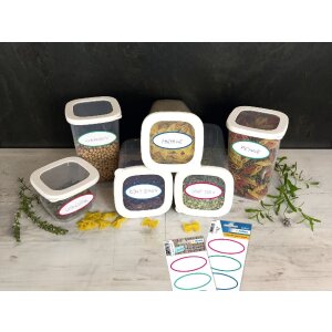 HERMA 15663 Etiquetas HOGAR óvalo tricolor 76x35 mm 18 piezas