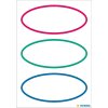 HERMA 15663 Etiquetas HOGAR óvalo tricolor 76x35 mm 18 piezas