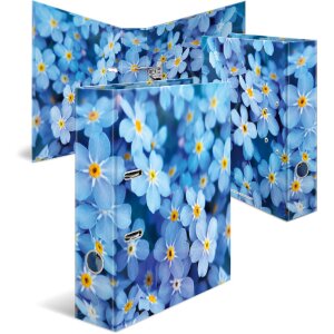 HERMA 19557 Carpeta con motivos A4 Flores azules