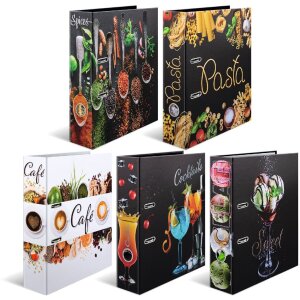 HERMA 19566 A4 Cocktails Carpeta motivo 70 mm