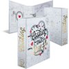 HERMA 19669 Carpeta Recetas A4 "Cocinando con Amor" Gris Corazones Dorados