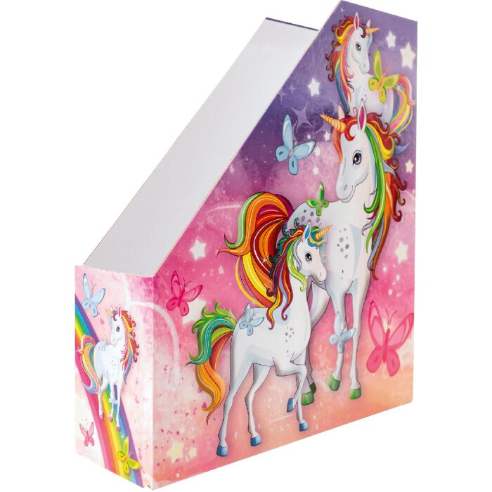 HERMA 19715 Revistero A4 cartón diseño unicornio asa agujero