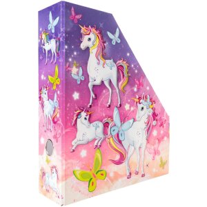 HERMA 19715 Revistero A4 cartón diseño unicornio asa agujero