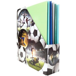 HERMA 19716 Organizador de carpetas de cartón A4 diseño fútbol agujero de agarre