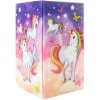 HERMA 19731 Portalápices de cartón diseño unicornio lavable resistente 8x8x13,5cm