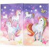 HERMA 19731 Portalápices de cartón diseño unicornio lavable resistente 8x8x13,5cm