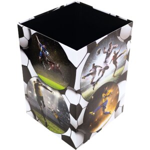 HERMA 19739 Papelera diseño fútbol cartón resistente 22x31,5cm