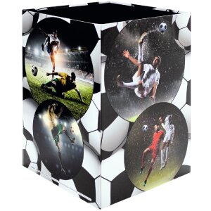 HERMA 19739 Papelera diseño fútbol cartón resistente 22x31,5cm