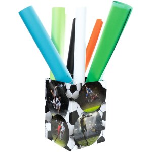 HERMA 19739 Papelera diseño fútbol cartón resistente 22x31,5cm