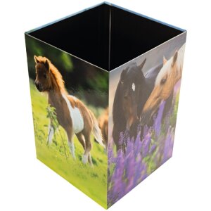 Papelera HERMA 19741 diseño prado de caballos cartón 22x31,5cm