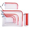 HERMA 20002 Bolsa universal 23x11cm rojo esquina cierre cremallera